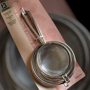 3pc Strainer Set FREE w/purchase Gourmet Traditions NEW Gift